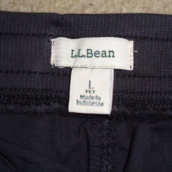 LL Bean Cotton Crop Pants Large - Picture 3 of 5